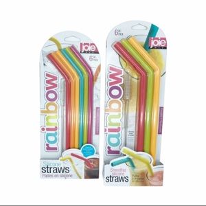 ✨3/$30 Joie Rainbow Silicone Straws